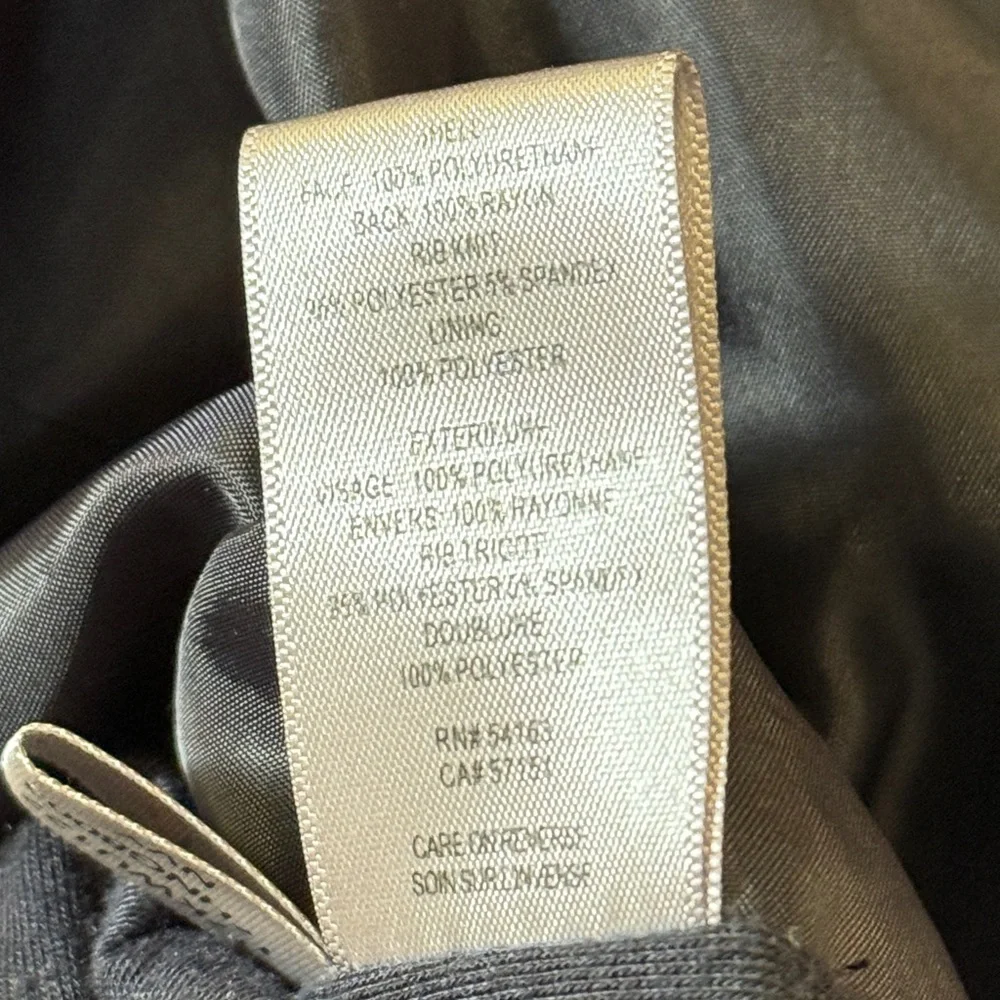 Kenneth Cole Reaction Navy Pleather Jacket Size 1X - Picture 11 of 12